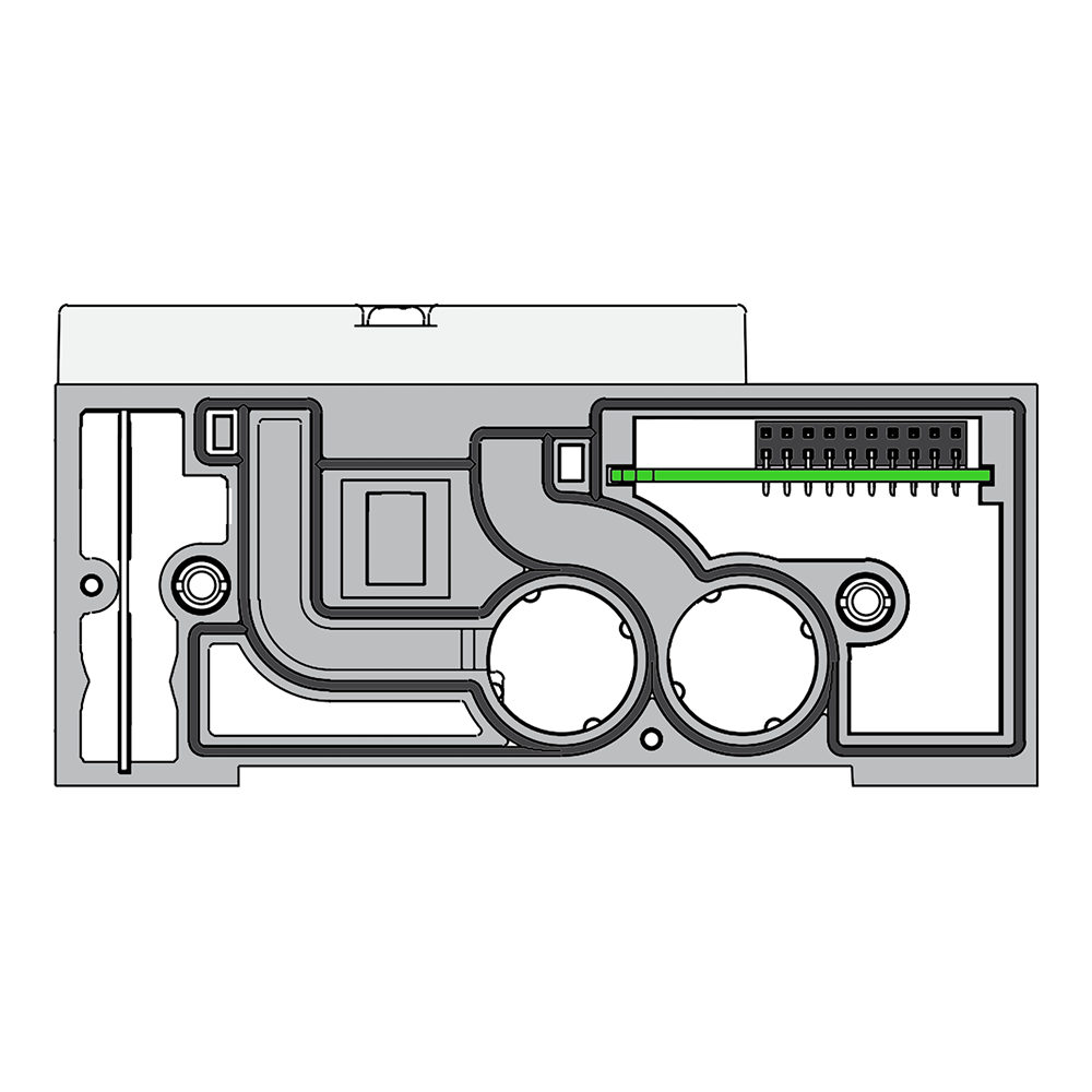 05100PZ1ON00000 NUMATICS/AVENTICS BLANK PLATE/MANIFOLD<BR>2005 SERIES 1/8" NPT, SZB