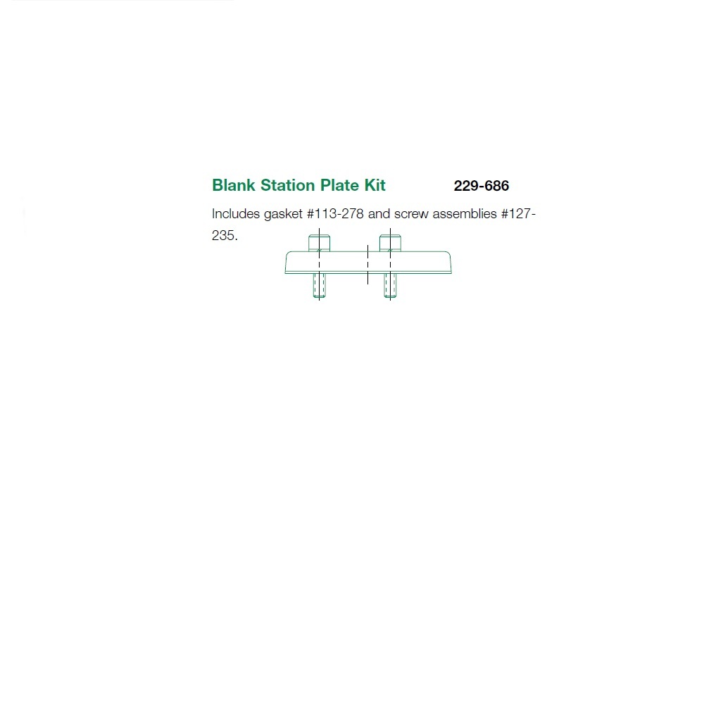 229-686 NUMATICS/AVENTICS BLANK PLATE<BR>MK8 SERIES