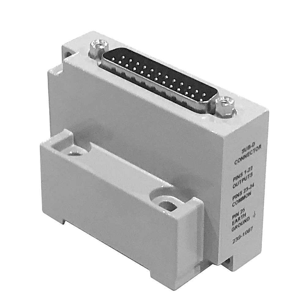 239-1087 NUMATICS/AVENTICS MANIFOLD PART<BR>2002 SERIES 25 PIN SUB-D CONNECTOR & HOUSING