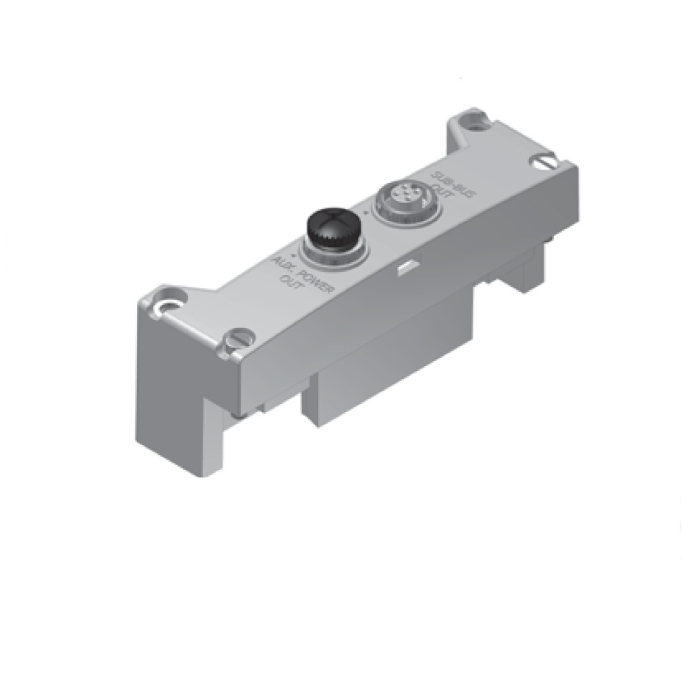 240-244 NUMATICS/AVENTICS MANIFOLD PART<BR>G3 SUB-BUS OUT MODULE W/DIN RAIL