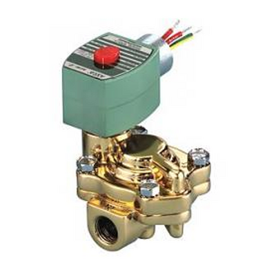 8221G005 120/60 ASCO BRASS PROCESS SOLENOID VALVE 8221 SERIES 2/2 NC SPR RTN 120VAC, 5.5CV, 3/4" NPT