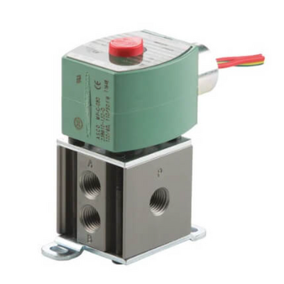 8340G001 110/50 ASCO AIR ONLY PROCESS VALVES<BR>8340 SERIES 4/2 INLINE, 110VAC, 0.1 CV, 1/4" NPT