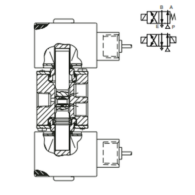 EF8340G001 120/60 ASCO AIR ONLY PROCESS VALVES<BR>8340 SERIES 4/2 INLINE, 120VAC, 0.1 CV, 1/4" NPT, EXPO PROOF