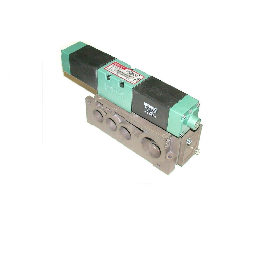 152SS415M046P61 NUMATICS/AVENTICS SOLENOID VALVE/MANIFOLD<BR>MK15 SERIES 4/2 DETENT 24VDC W/DIODE 1/4" NPT, TRM BLK