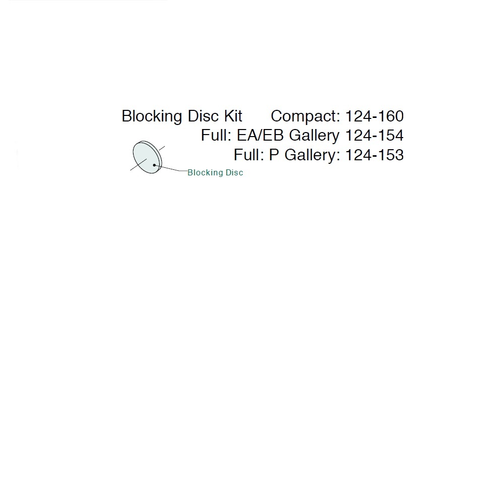 124-160 NUMATICS/AVENTICS BLOCKING DISC<BR>MK55 SERIES (COMPACT)