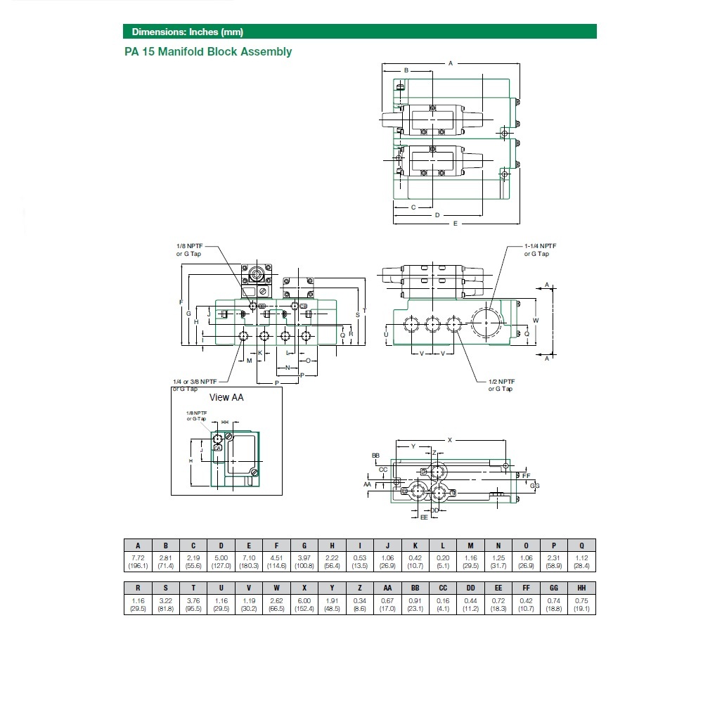 153JJ415O000000 NUMATICS/AVENTICS AIR-PILOT VALVE/MANIFOLD<BR>MK15 SERIES 4/2 DETENT, HW, 3/8" NPT