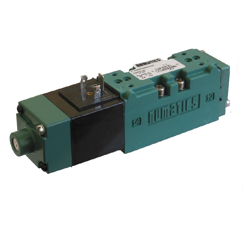 I34BA4004T00061 NUMATICS/AVENTICS SOL-PILOT VALVE<BR>ISO3 5599/1 SERIES 4/2 SPR RTN 24VDC, DIN PLUG