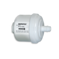 NUMATICS/AVENTICS IN-LINE FILTER PH SERIES 1/4" NPT INLET 1/2" BARB OUTLET 0.3 MICRON