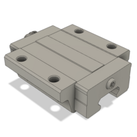 LSD25BK-F1N-N-D-M6 AIRTAC LOW PROFILE RAIL BEARING<br>LSD 25MM SERIES, NORMAL ACCURACY WITH NO PRELOAD (D) STANDARD, TOP MOUNTING FLANGE - NORMAL BODY