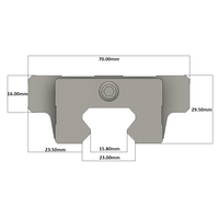 LSH25BK-F1L-N-D-M6 AIRTAC PROFILE RAIL BEARING<br>LSH 25MM SERIES, NORMAL ACCURACY WITH NO PRELOAD (D) STANDARD, TOP MOUNTING FLANGE - LONG BODY