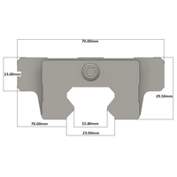 LSH25BK-F1N-N-D-M6 AIRTAC PROFILE RAIL BEARING<br>LSH 25MM SERIES, NORMAL ACCURACY WITH NO PRELOAD (D) STANDARD, TOP MOUNTING FLANGE - NORMAL BODY