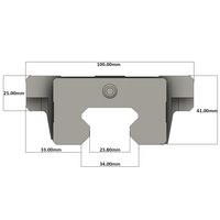 LSH35BK-F2N-N-B-M6 AIRTAC PROFILE RAIL BEARING<br>LSH 35MM SERIES, NORMAL ACCURACY WITH LIGHT PRELOAD (B), BOTTOM MOUNTING FLANGE - NORMAL BODY