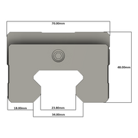 LSH35BK-HN-N-B-M6 AIRTAC PROFILE RAIL BEARING<br>LSH 35MM SERIES, NORMAL ACCURACY WITH LIGHT PRELOAD (B), SQUARE MOUNT - NORMAL BODY