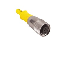 TURCK CORDSET&lt;BR&gt;3 PIN M12 FEMALE STR 0.2M PVC YE 22AWG 250VAC/DC