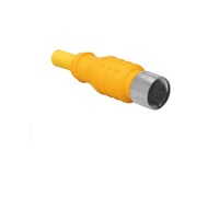 TURCK CORDSET&lt;BR&gt;2 PIN M12 FEMALE STR 0.2M PVC YE 18AWG 250VAC/DC