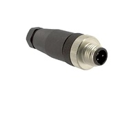 TURCK CIRCULAR CONNECTOR&lt;BR&gt;3 PIN M12 MALE STR FW PG7 CG 250VAC/DC