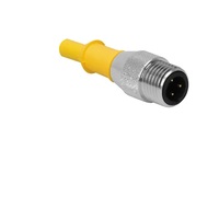 TURCK CORDSET&lt;BR&gt;3 PIN M12 MALE STR 0.4M TPE GY 22AWG 250VAC/DC