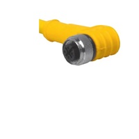 TURCK CORDSET&lt;BR&gt;4 PIN M12 FEMALE ELB 10M PVC YE 18AWG 250VAC/DC