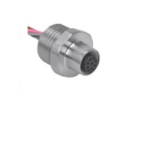 TURCK CIRCULAR CONNECTOR&lt;BR&gt;4 PIN M12 FEMALE STR FM 0.2M 22AWG 1/2&quot; NPT THR 250VAC/DC