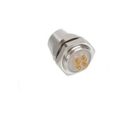 TURCK CIRCULAR CONNECTOR&lt;BR&gt;4 PIN M12 FEMALE STR FB SC PG 9 THR 250VAC/DC