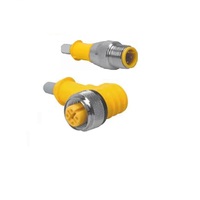 WK 4.4T-3-RS 4.4T TURCK CORDSET<BR>4 PIN M12 F/M ELB/STR 3M PVC GY 22AWG 250VAC/DC