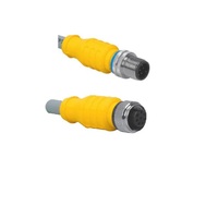 TURCK CORDSET&lt;BR&gt;4 PIN M12 F/M STR 10M PVC GY 22AWG 60VAC/75VDC