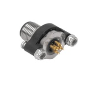 TURCK CIRCULAR CONNECTOR&lt;BR&gt;5 PIN M12 MALE ELB CB 250VAC/DC