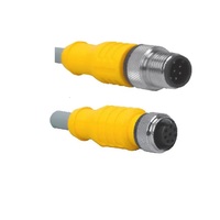 TURCK CORDSET&lt;BR&gt;12 PIN M12 F/M STR 4M PVC GY 24AWG 60VAC/75VDC