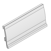 MODULAR SOLUTION D28 CLIP ON PART<BR>PLASTIC SIGN BOARD WORK WITH (2) #79D-102-0
