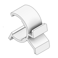 79D-102-0 MODULAR SOLUTION D28 CLIP ON PART<BR>PLASTIC SIGN BOARD CLIP WITH (1) #79D-101-0