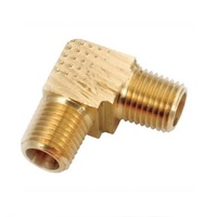 Anderson Metal 750065-04 Tube Union Elbow 1/4 Inch 90 Degree Angle Brass  300 PSI Pressure: Brass Compression Elbows (719852938156-2)