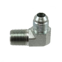 2501-06-04-SS AIR-WAY STAINLESS STEEL FITTING<BR>1/4" NPT MALE X 3/8" 37DEG JIC MALE ELBOW