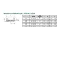 INB100-104-000F NUMATICS/AVENTICS NP BRASS PUSH-IN FITTING<BR>1/4" TUBE UNION (VITON)