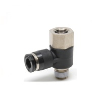 PHT4-02 PISCO PLASTIC PUSH-IN FITTING<BR>4MM TUBE X 1/4" BSPT MALE TRIPLE UNIVERSAL ELBOW