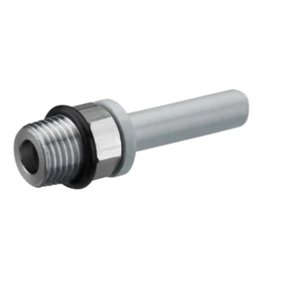 R432000031 NUMATICS/AVENTICS PLASTIC PUSH-IN FITTING<BR>1/2" NPT MALE X 1/2" PLUG-IN STEM (OVAL)