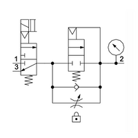 G651A6S820A00F1 NUMATICS/AVENTICS SOLENOID SLOW START QUICK EXHAUST VALVE 651 SERIES 3/2, 1/4" BSPP(G), 24 VDC, HORIZ SOL, W/ 2 PIN M12, NO GAUGE