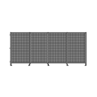 M-10351-M-16X16-0 ROBOTIC PERIMETER INDUSTRIAL GUARDING PREMADE CELL, 1" WIRE MESH, 16'X16'