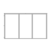 M-10352-ALG-12X12-0 INDUSTRIAL ENCLOSURE, ACM LIGHT GRAY PANELS, 12'X12'