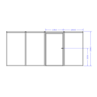 M-10352-ALG-16X16-0 INDUSTRIAL ENCLOSURE, ACM LIGHT GRAY PANELS, 16'X16'