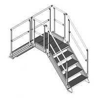 STAIRS &amp; CROSSOVER - 45-DEG STAIRS X 1040MM PLATFORM X 735MM WIDE X 965MM CLEARANCE