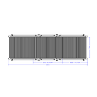 M-10353-45-1040-0735-0965-XX STAIRS & CROSSOVER - 45-DEG STAIRS X 1040MM PLATFORM X 735MM WIDE X 965MM CLEARANCE