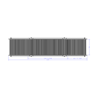 M-10353-45-2340-0915-1220-XX STAIRS & CROSSOVER - 45-DEG STAIRS X 2340MM PLATFORM X 915MM WIDE X 1220MM CLEARANCE