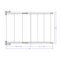 M-10353-P-45-0780-0915-0790-XX-0 STAIRS AND PLATFORM- 45-DEG STAIRS X 780MM PLATFORM X 915MM WIDE X 970MM HEIGHT