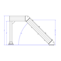 M-10353-P-45-0780-0915-0790-XX-0 STAIRS AND PLATFORM- 45-DEG STAIRS X 780MM PLATFORM X 915MM WIDE X 970MM HEIGHT