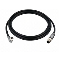 ELCO DOUBLE ENDED PATCH CABLE 3 PIN M8 X M12 F/M ELB/STR 2M PUR BLACK 24 AWG