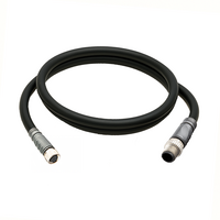 ELCO DOUBLE ENDED PATCH CABLE 3 PIN M8 X M12 F/M STRAIGHT 1M PUR BLACK 24 AWG