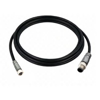 ELCO DOUBLE ENDED PATCH CABLE 3 PIN M8 X M12 F/M STRAIGHT 2M PUR BLACK 24 AWG