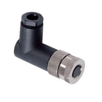 ELCO M8 FIELD ATTACHABLE SCREW TERMINAL CONNECTORS 3 PIN FEMALE ELBOW