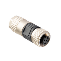 ELCO M12 FIELD ATTACHABLE INSULATION DISPLACEMENT CONNECTORS 4 PIN FEMALE STRAIGHT