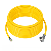 ELCO SINGLE ENDED MICRO CABLE, 4 PIN M12 FEMALE ELBOW PUR YELLOW 22 AWG 10M PNP LED